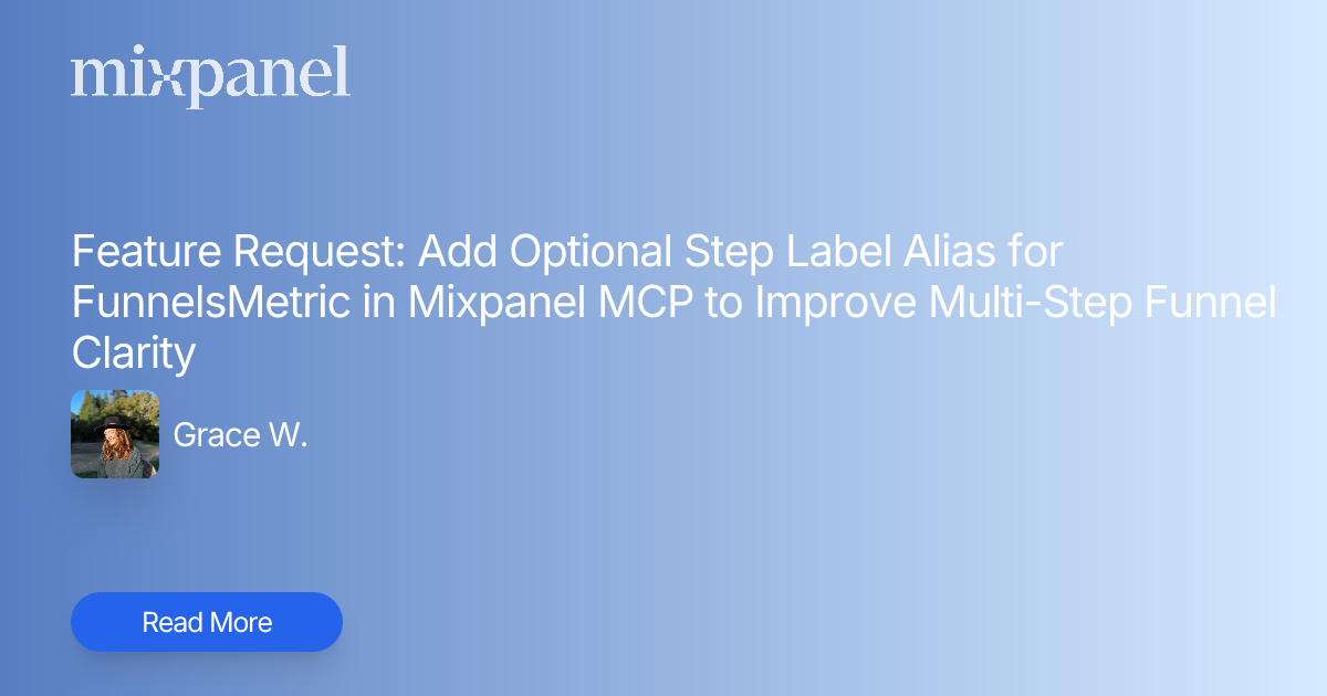 Feature Request: Add Optional Step Label Alias for FunnelsMetric in ...