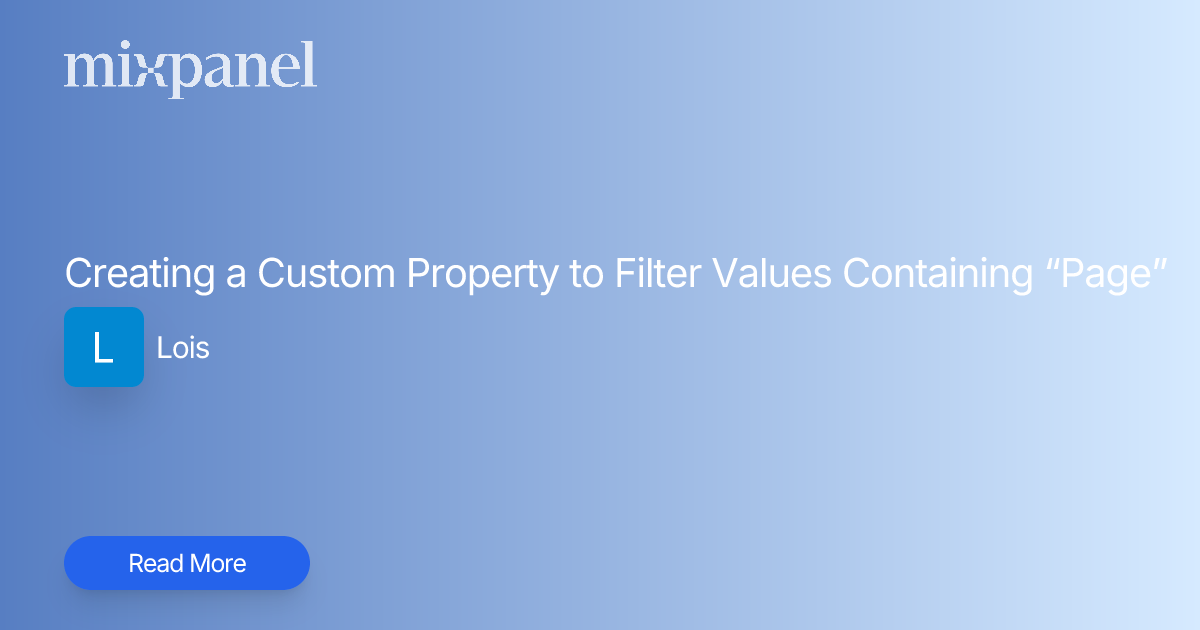 Creating a Custom Property to Filter Values Containing “Page ...