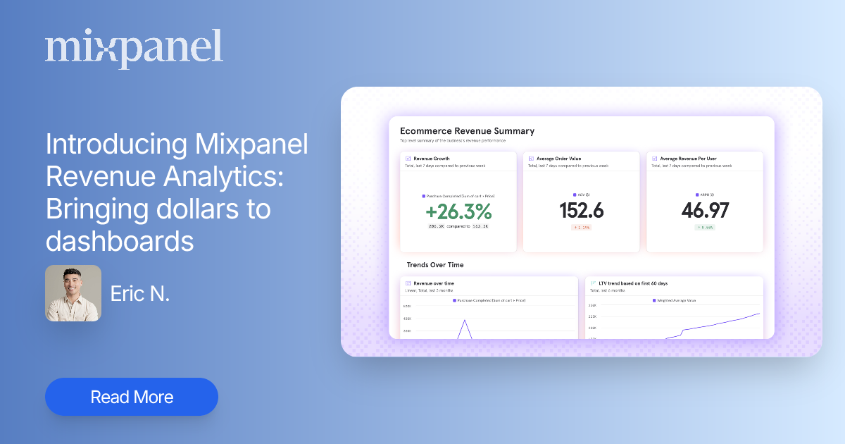 Introducing Mixpanel Revenue Analytics: Bringing dollars to dashboards ...