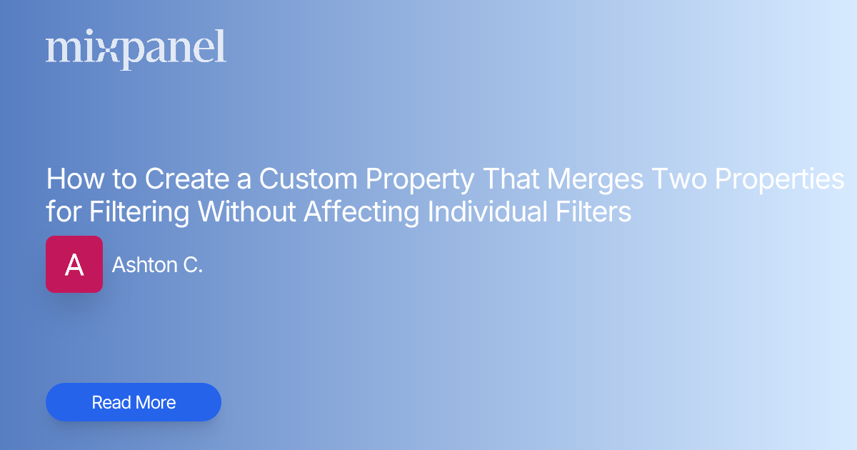 How to Create a Custom Property That Merges Two Properties for ...